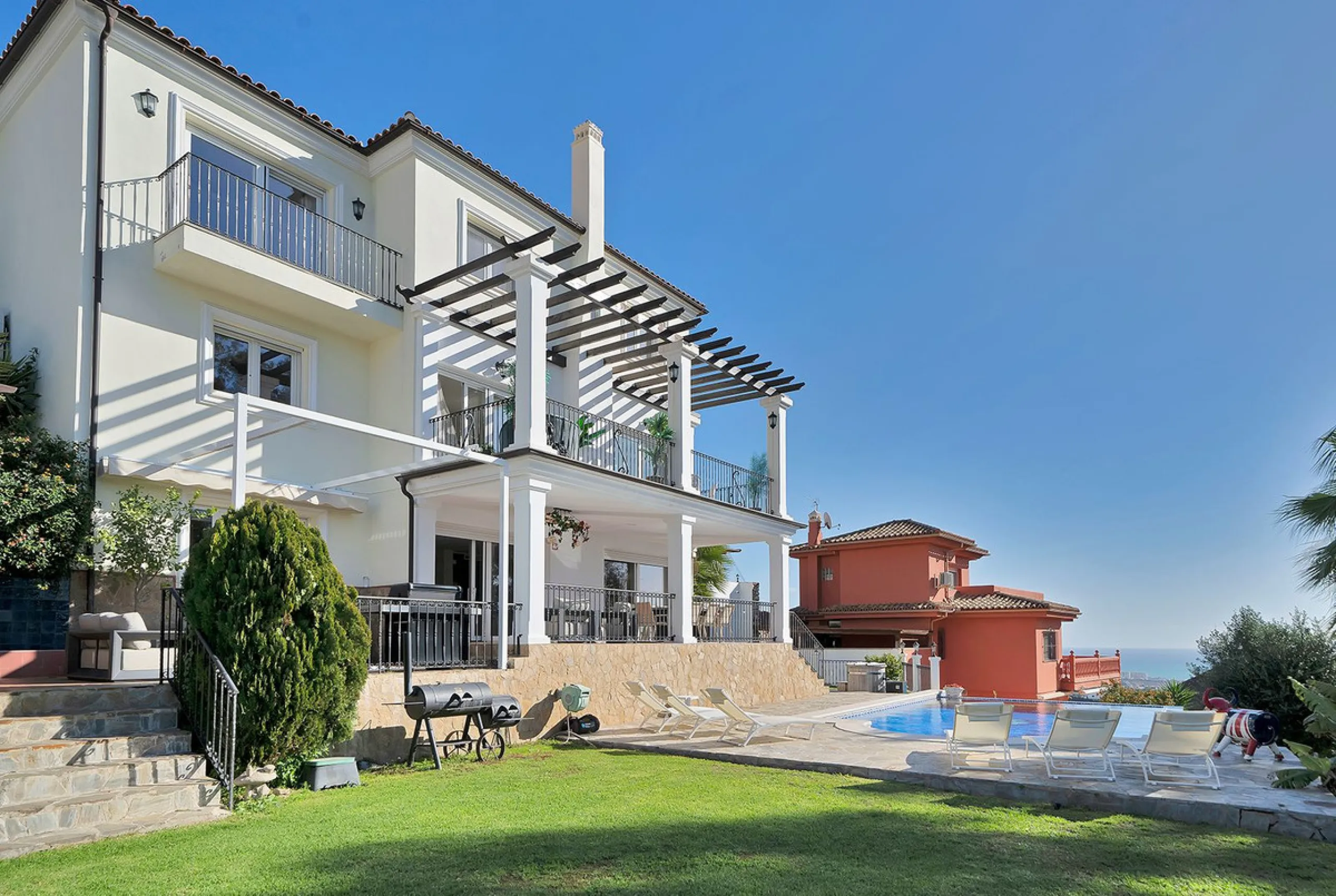 Set within one of Benalmádena's most sought-after residential enclaves, this exceptional detached villa is a refined expression of Mediterranean luxury, where contemporary comfort meets enduring Andalusian character.