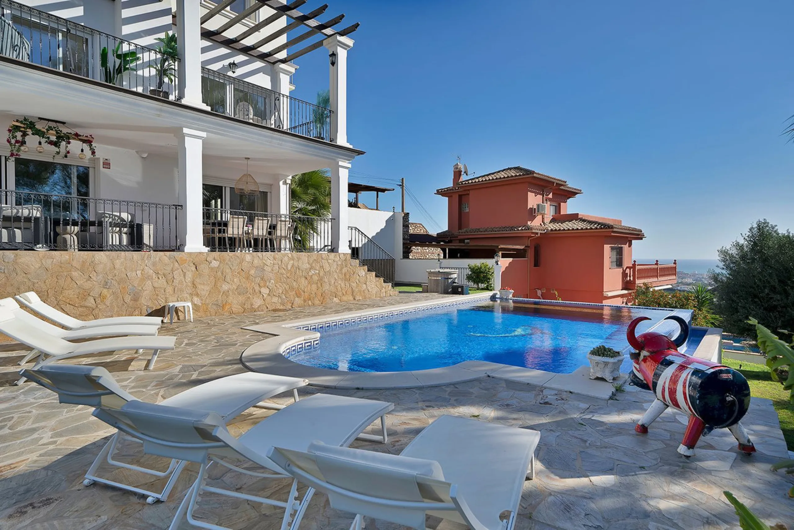 Set within one of Benalmádena's most sought-after residential enclaves, this exceptional detached villa is a refined expression of Mediterranean luxury, where contemporary comfort meets enduring Andalusian character.