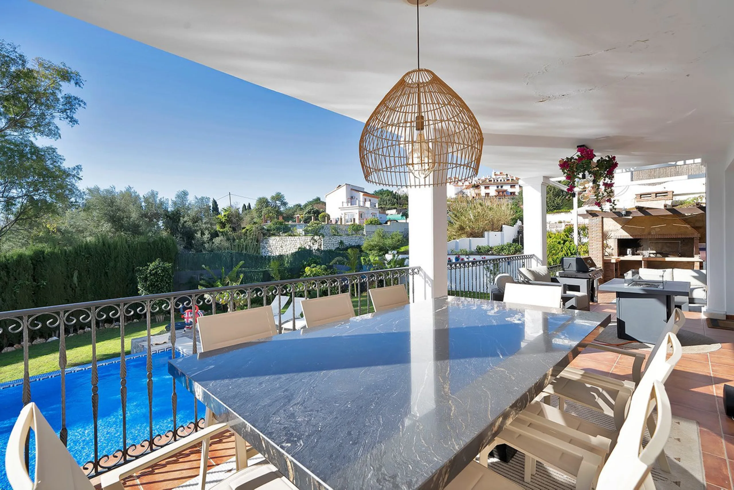 Set within one of Benalmádena's most sought-after residential enclaves, this exceptional detached villa is a refined expression of Mediterranean luxury, where contemporary comfort meets enduring Andalusian character.