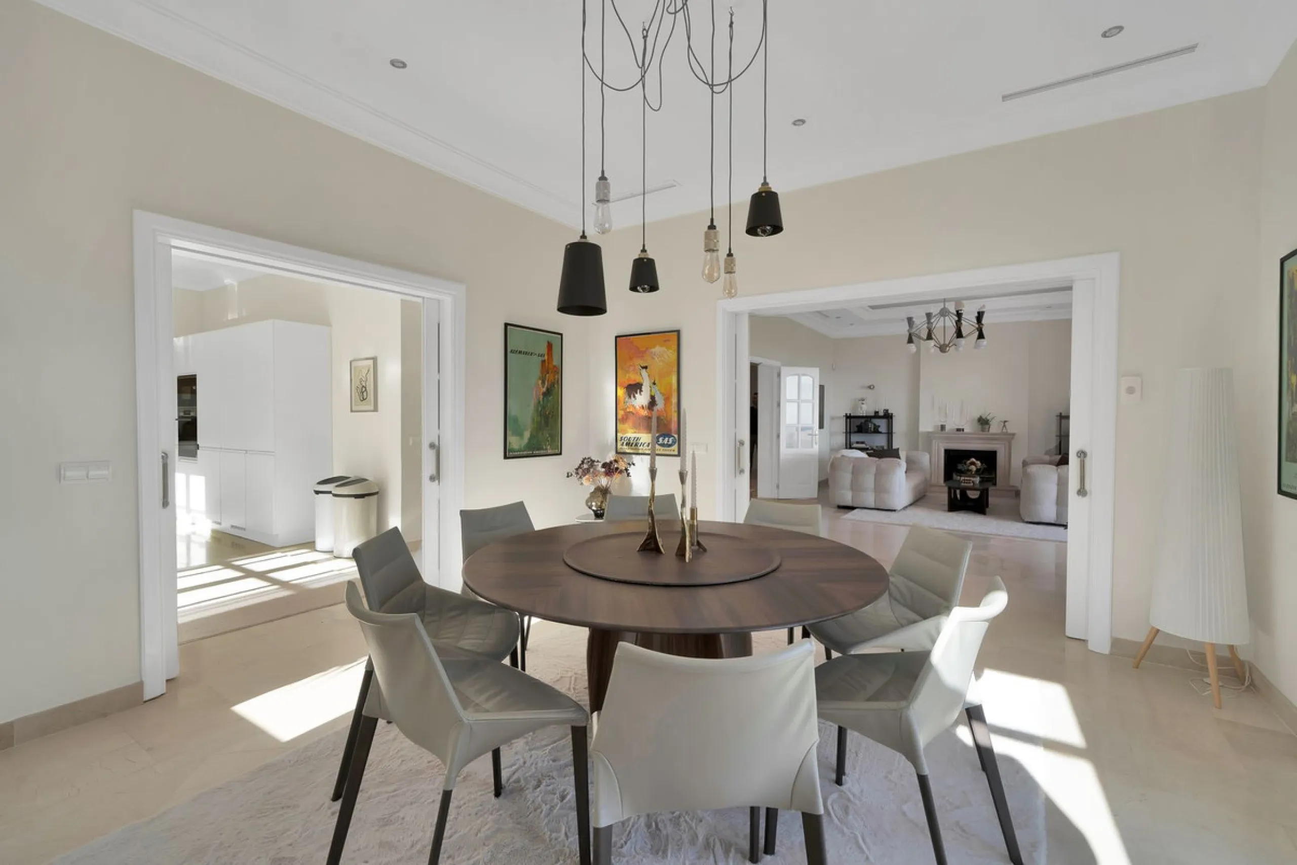 Set within the exclusive gated community of Monte Mayor, this exceptional south-facing detached villa offers breathtaking panoramic sea views from a generous 4,075m² plot. This villa stands out from most due to the elegant combination of Andalucian archit