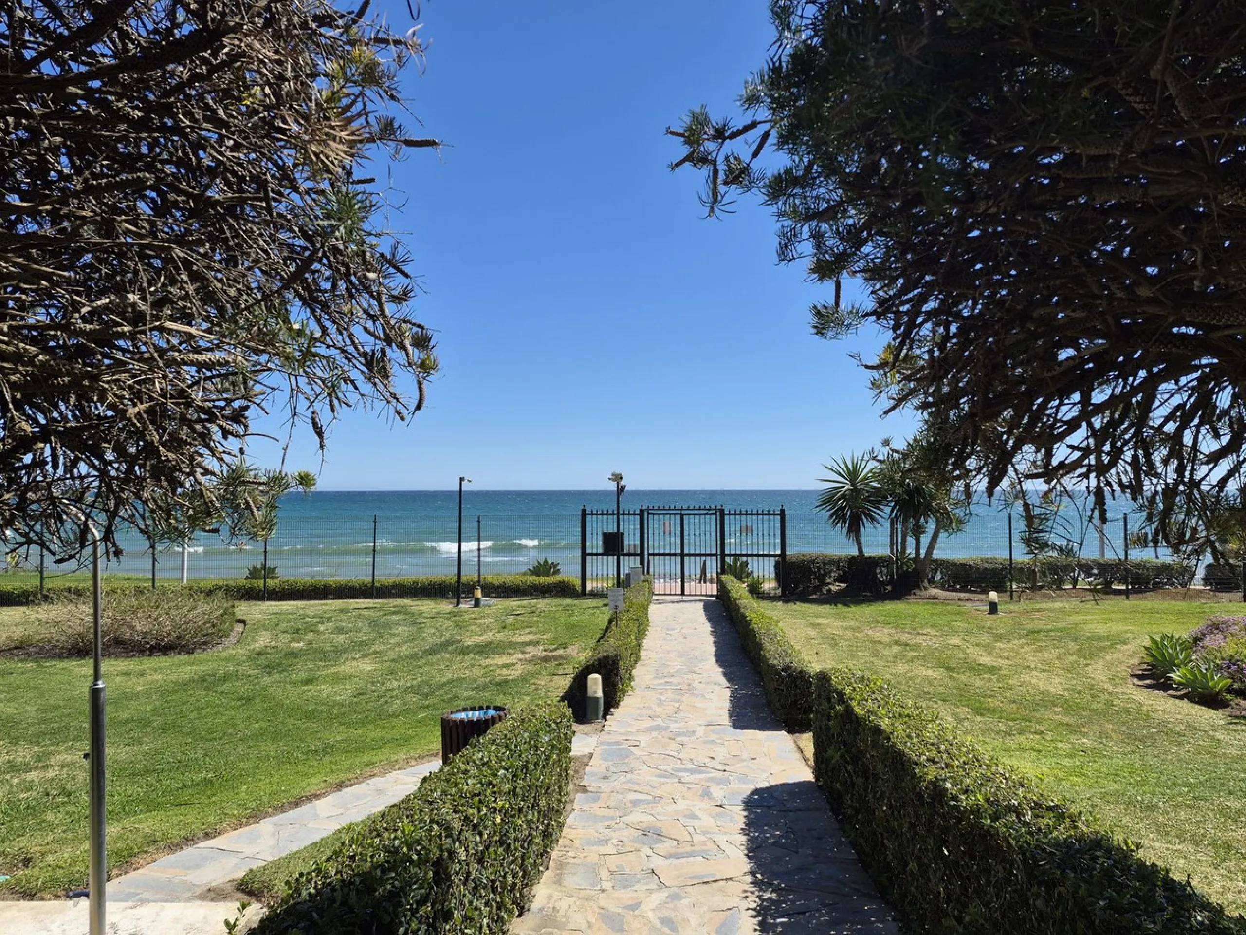 First line beach complex. Direct access to beach promenade, mediteranean sea and beach restaurants.
