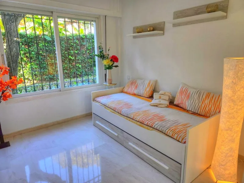 First line beach complex. Direct access to beach promenade, mediteranean sea and beach restaurants.