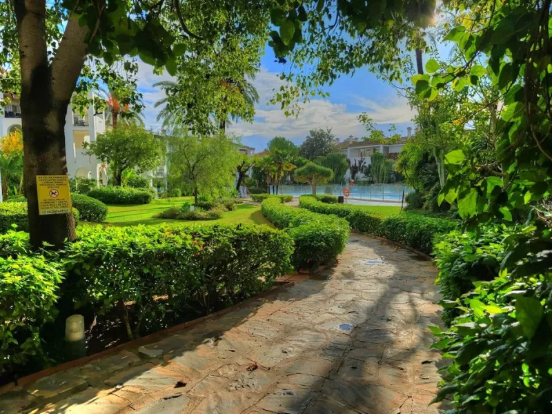 First line beach complex. Direct access to beach promenade, mediteranean sea and beach restaurants.