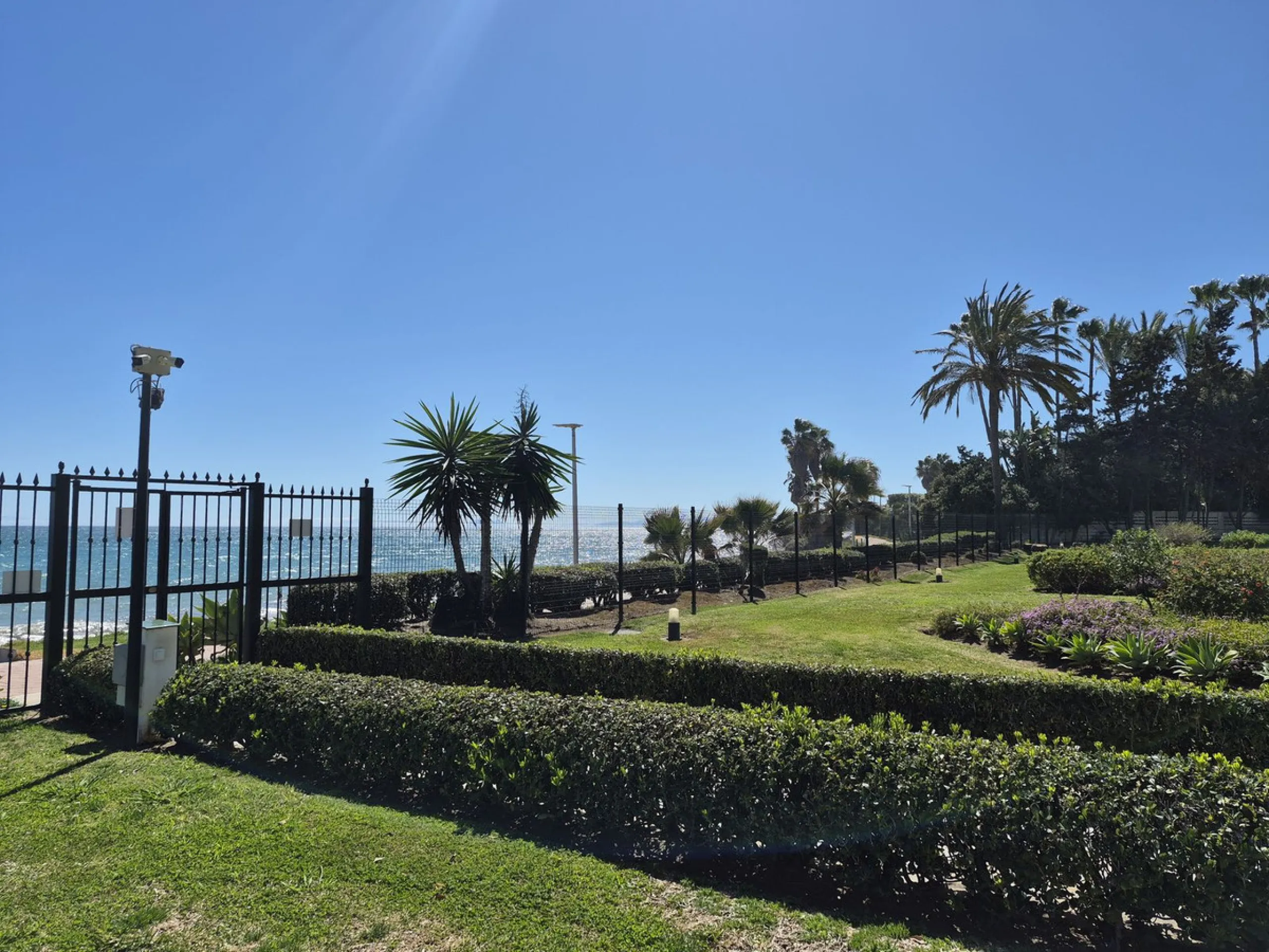 First line beach complex. Direct access to beach promenade, mediteranean sea and beach restaurants.