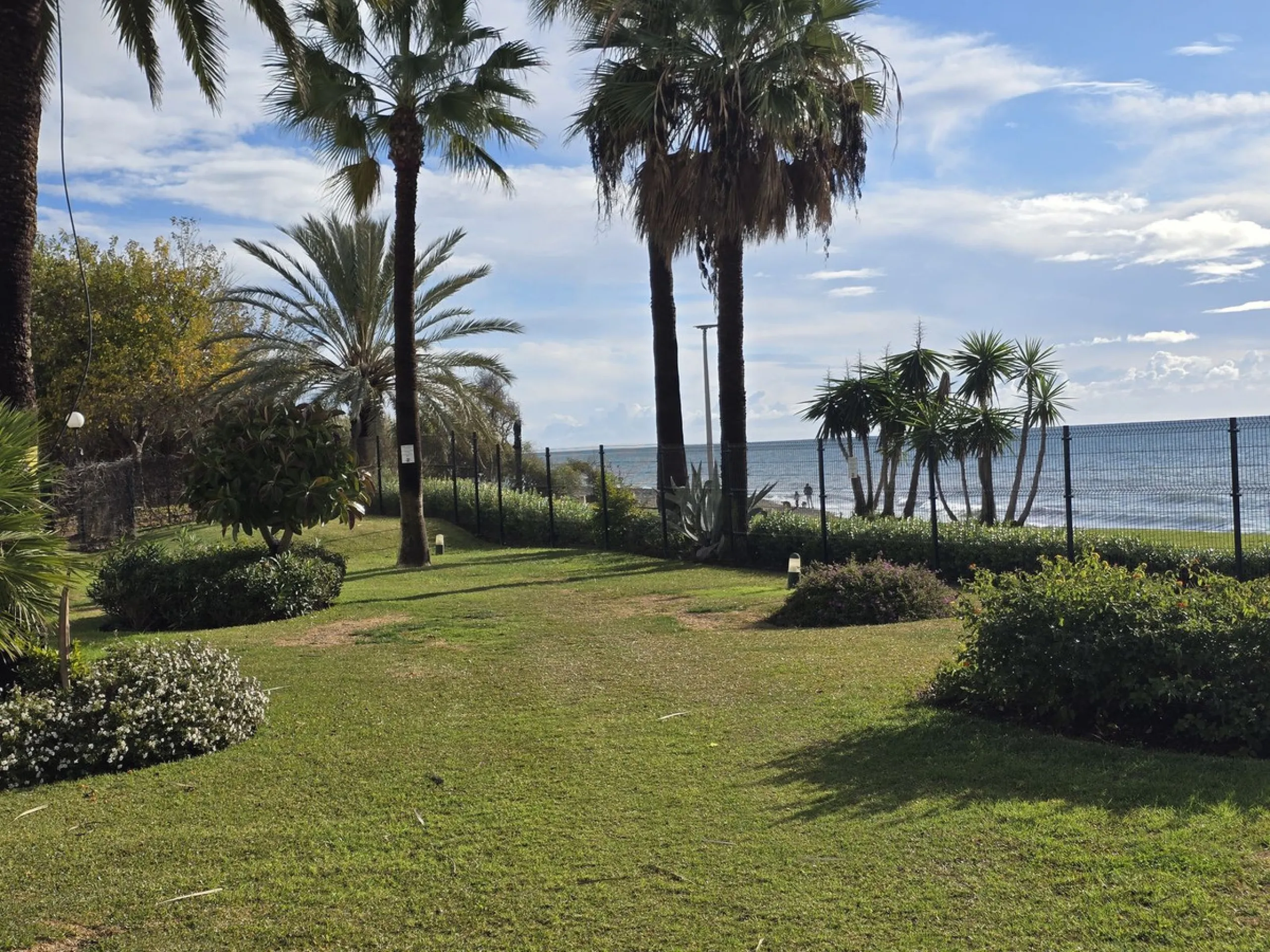First line beach complex. Direct access to beach promenade, mediteranean sea and beach restaurants.