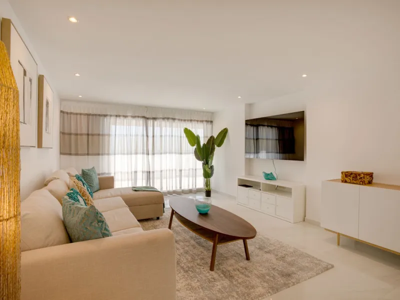 A beautifully renovated beachfront villa with perfect sea views. The house has been tastefully modernised to offer a large open plan living room with fully fitted modern kitchen, on the lower level is also one of the 3 bedrooms with bathroom.