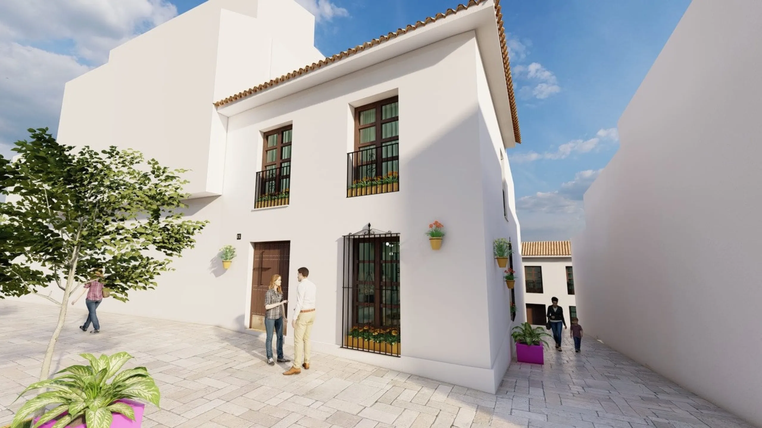 House - Semi-Detached House в продаже в Estepona, Málaga. В доме 3 спален и 3 ванных комнат. Площадь дома 260 м². Площадь участка 90 м²