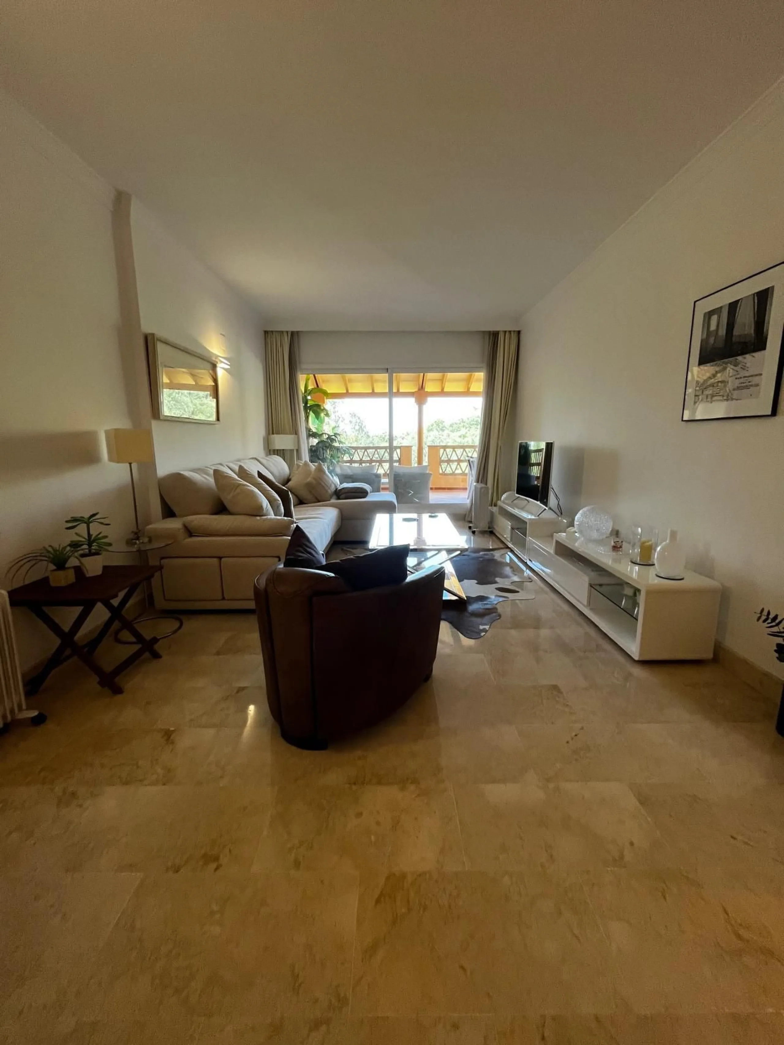 Beautiful modern ground floor two-bedroom, two-bathroom ground floor apartment located in the prestigious Elviria area on the Costa Del Sol.