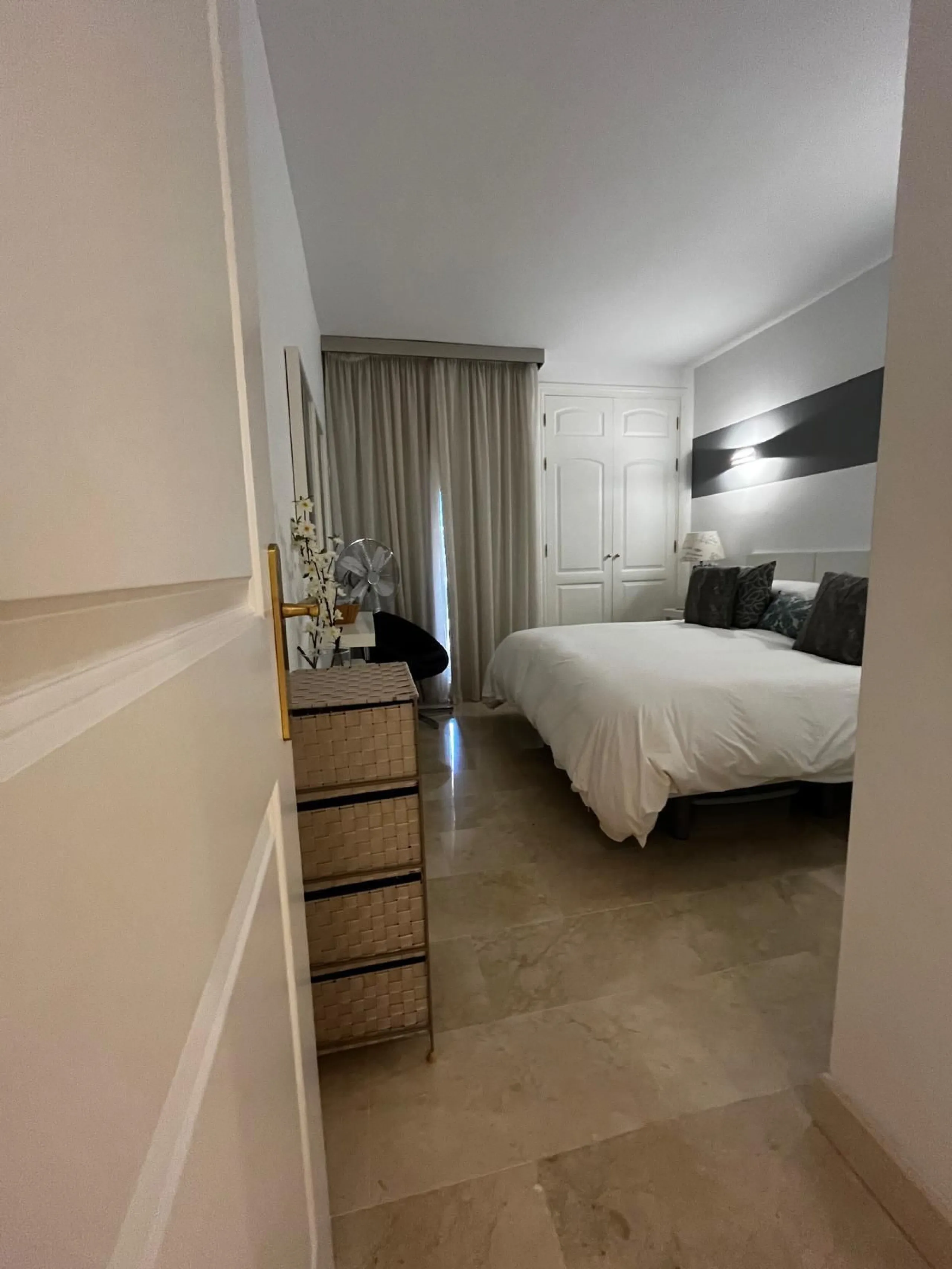 Beautiful modern ground floor two-bedroom, two-bathroom ground floor apartment located in the prestigious Elviria area on the Costa Del Sol.