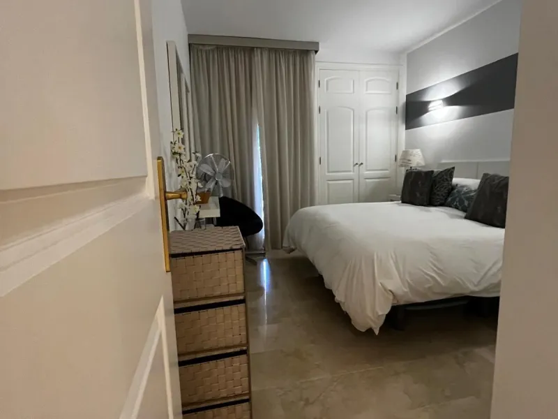 Beautiful modern ground floor two-bedroom, two-bathroom ground floor apartment located in the prestigious Elviria area on the Costa Del Sol.