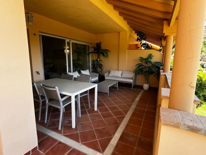 Beautiful modern ground floor two-bedroom, two-bathroom ground floor apartment located in the prestigious Elviria area on the Costa Del Sol.