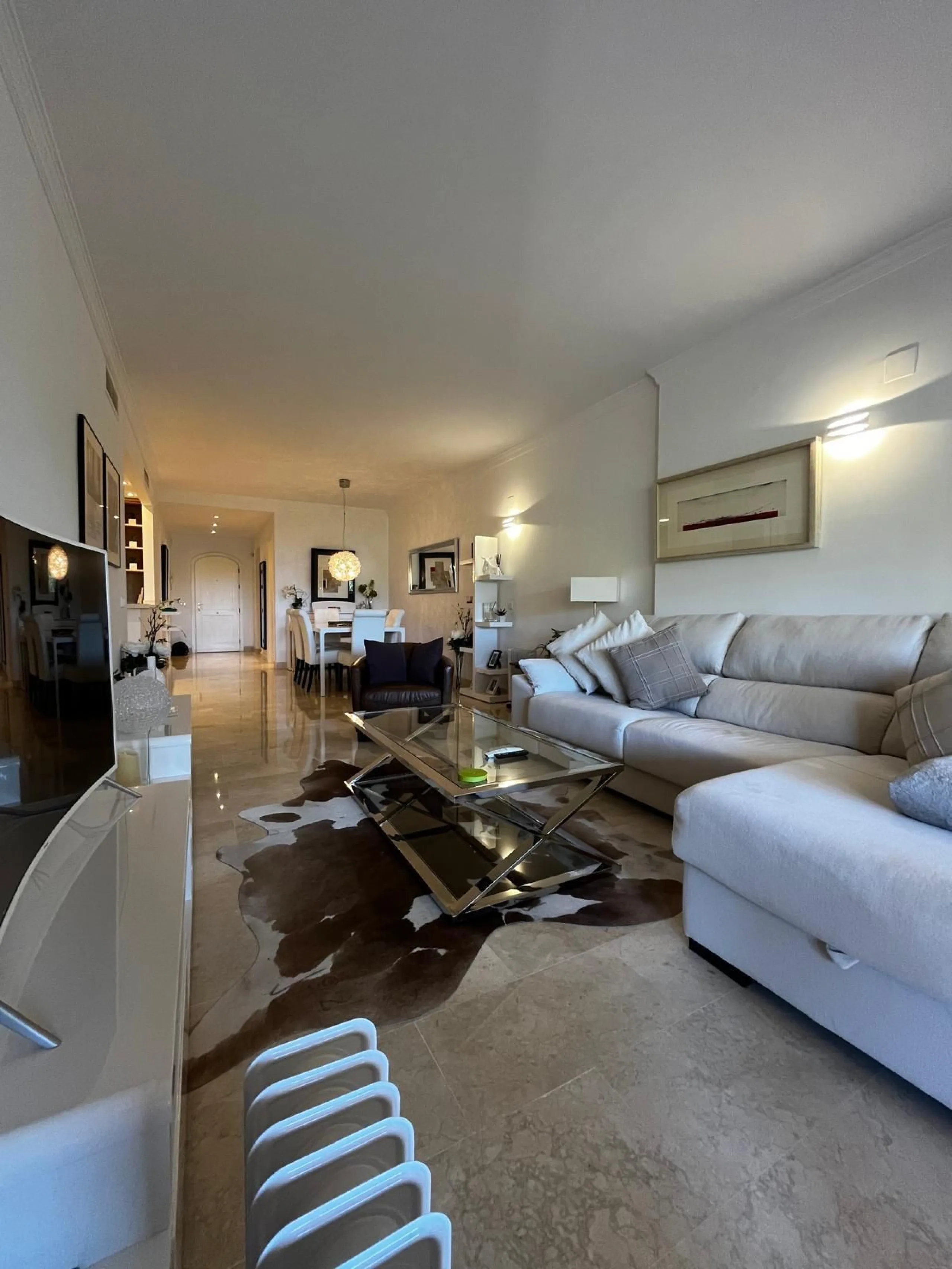 Beautiful modern ground floor two-bedroom, two-bathroom ground floor apartment located in the prestigious Elviria area on the Costa Del Sol.