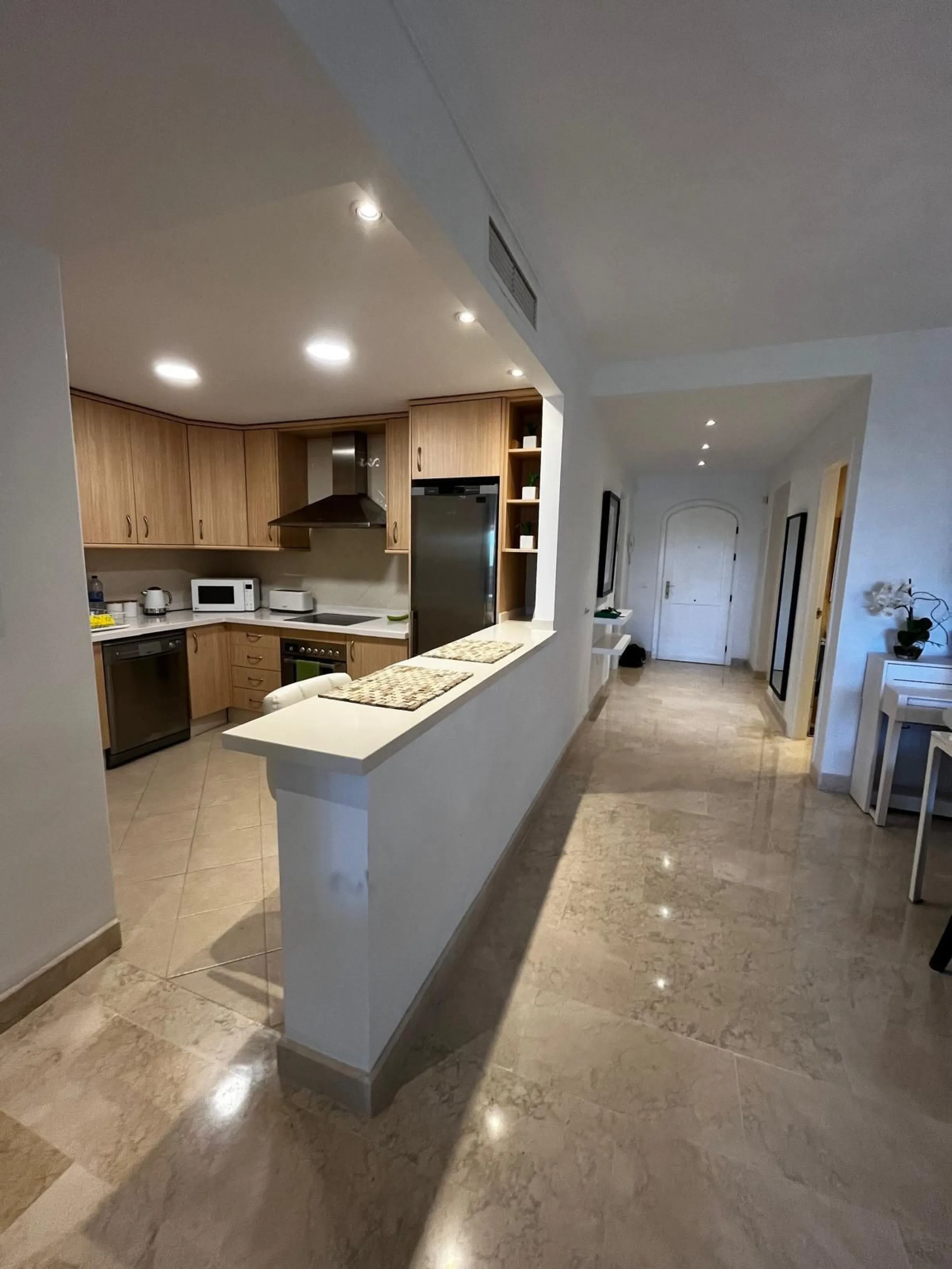 Beautiful modern ground floor two-bedroom, two-bathroom ground floor apartment located in the prestigious Elviria area on the Costa Del Sol.