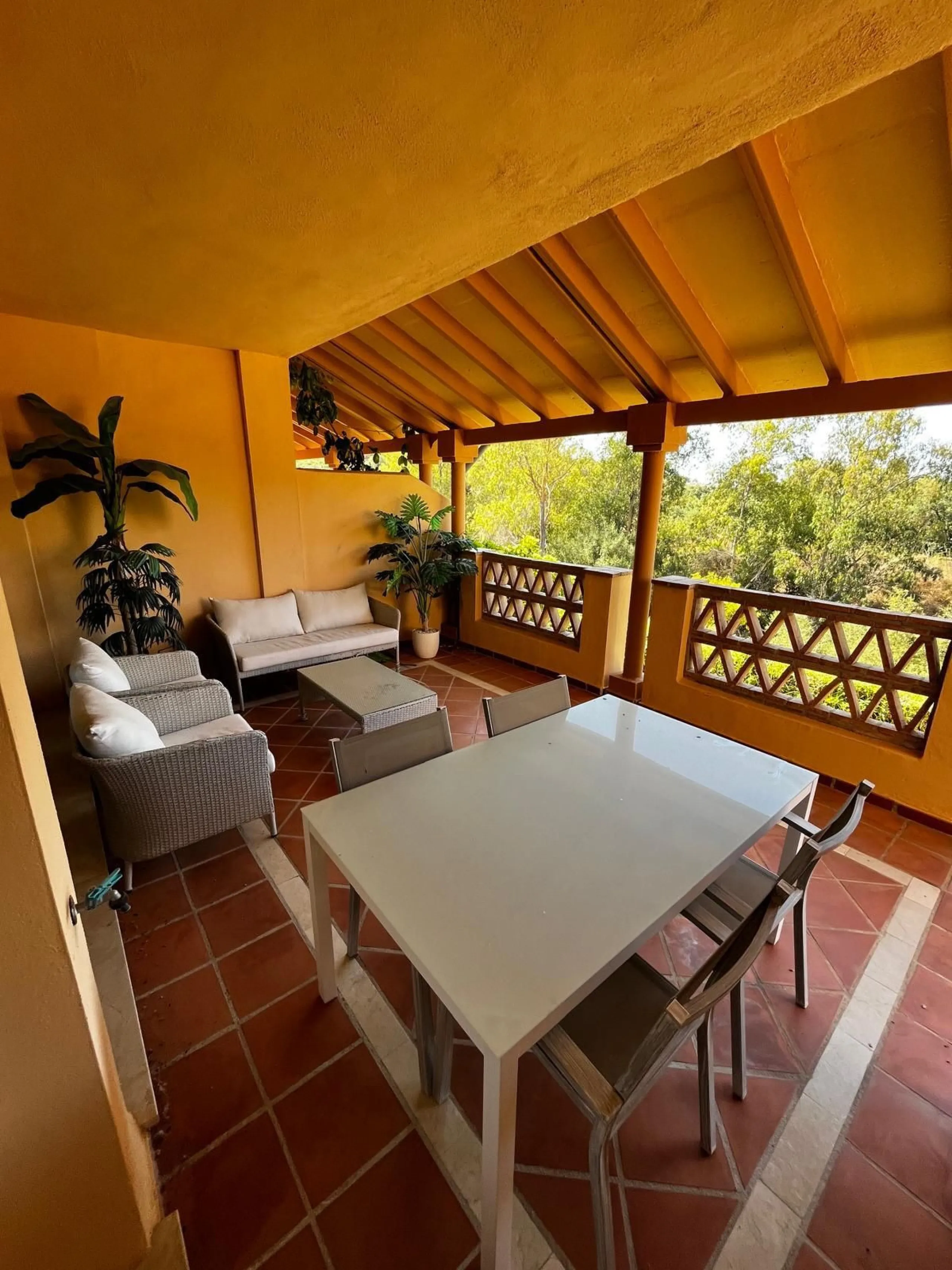 Beautiful modern ground floor two-bedroom, two-bathroom ground floor apartment located in the prestigious Elviria area on the Costa Del Sol.