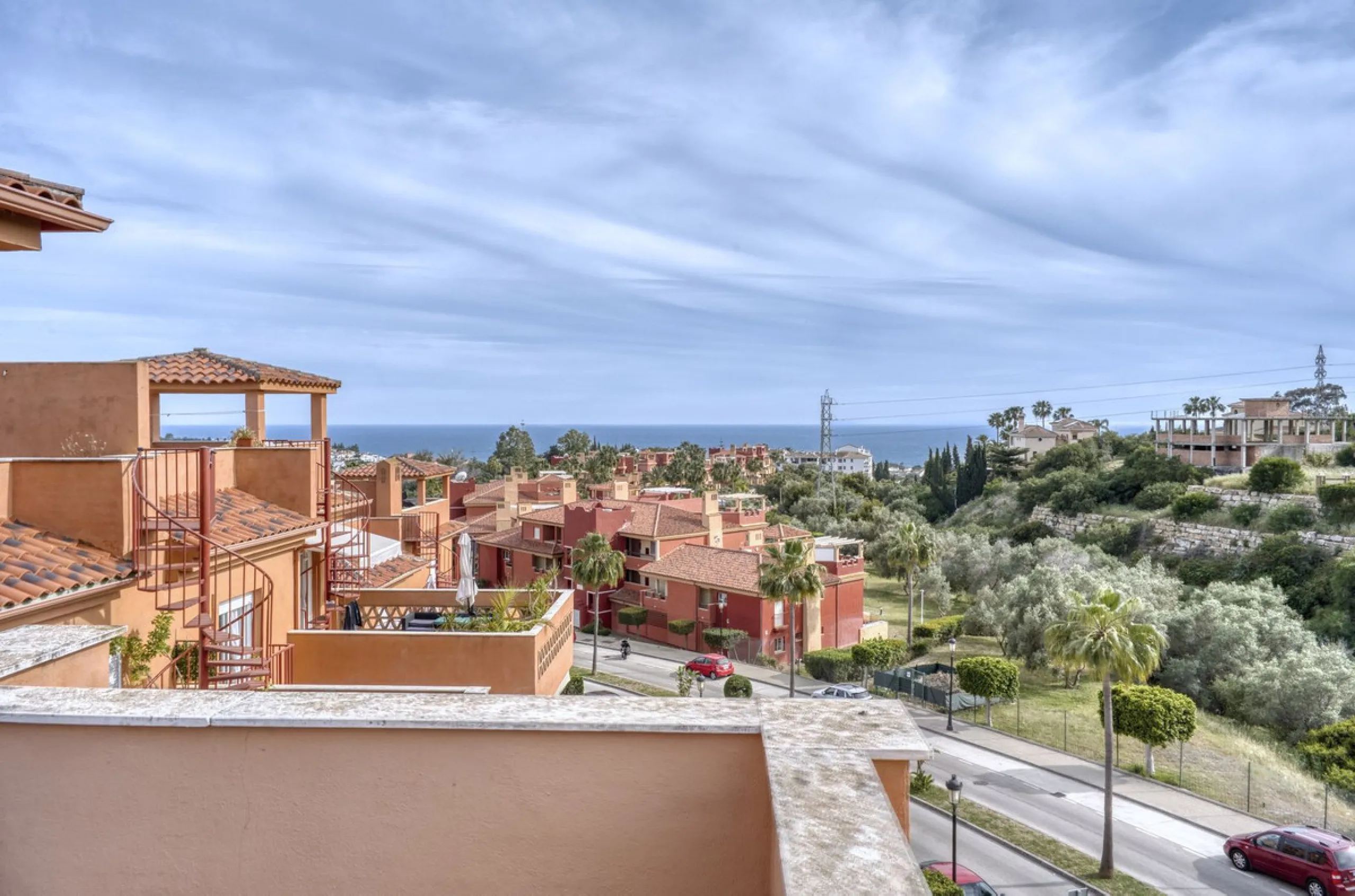 Duplex penthouse for sale, corner unit with panoramic sea and mountain views!