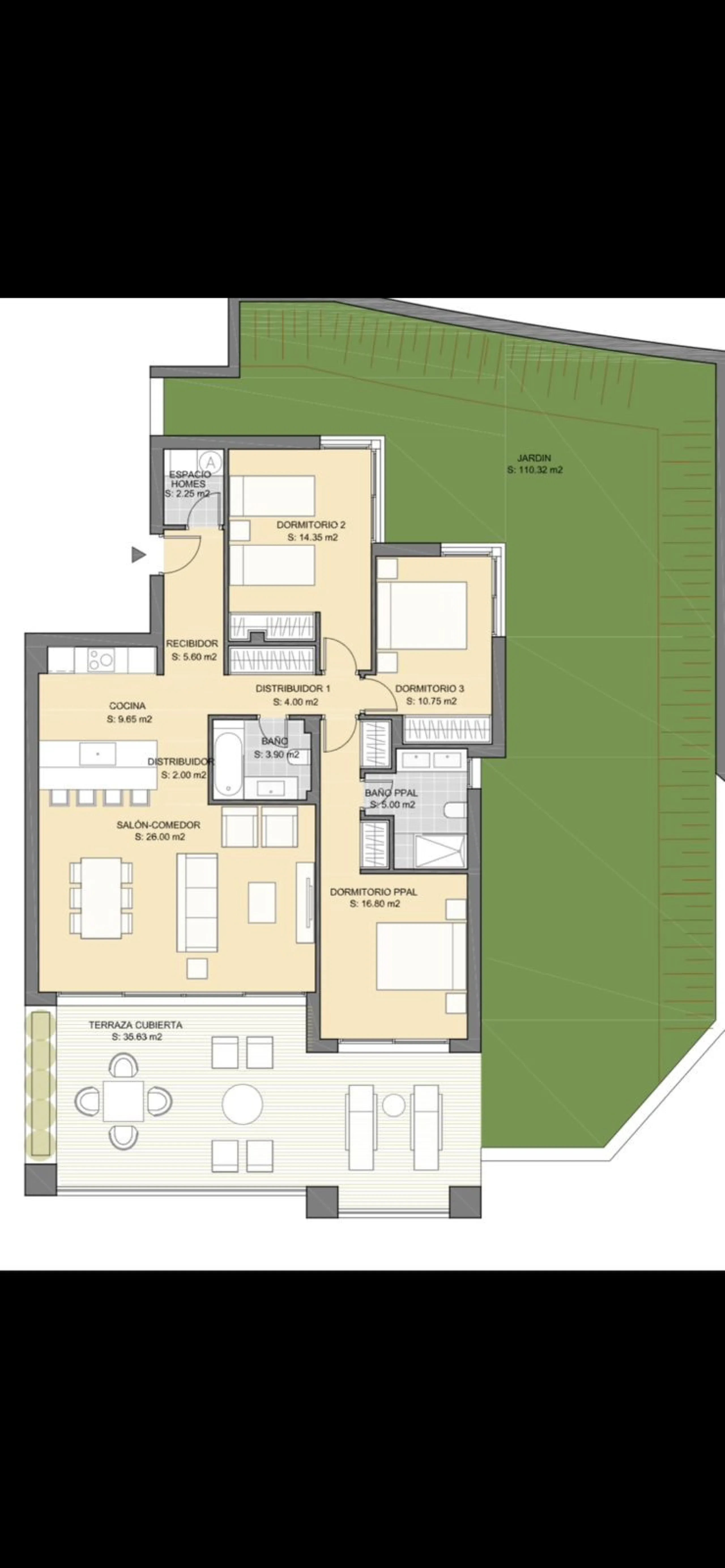 Apartment - Ground Floor Apartment в продаже в Marbella, Málaga. В доме 3 спален и 2 ванных комнат. Площадь дома 166 м²