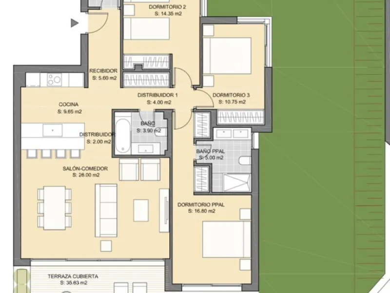 Apartment - Ground Floor Apartment в продаже в Marbella, Málaga. В доме 3 спален и 2 ванных комнат. Площадь дома 166 м²