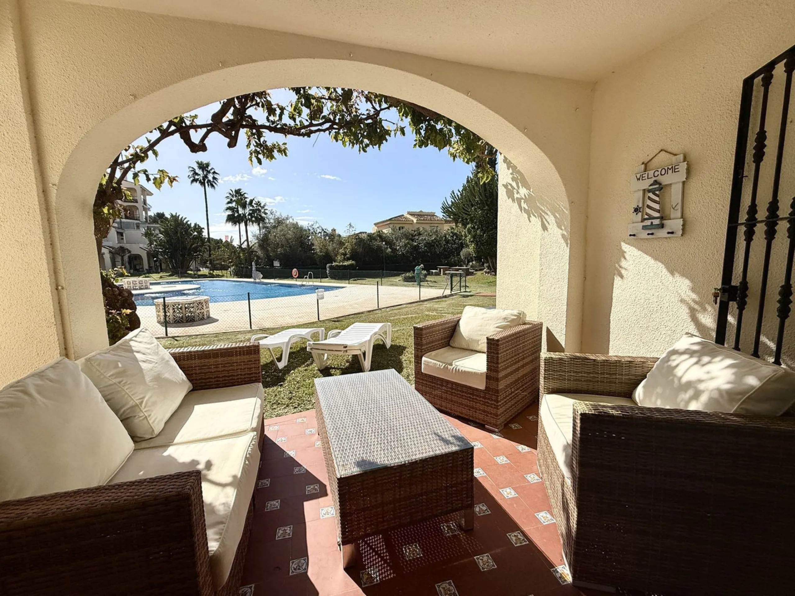 Apartment - Ground Floor Apartment в продаже в Mijas, Málaga. В доме 2 спален и 1 ванных комнат. Площадь дома 77 м²