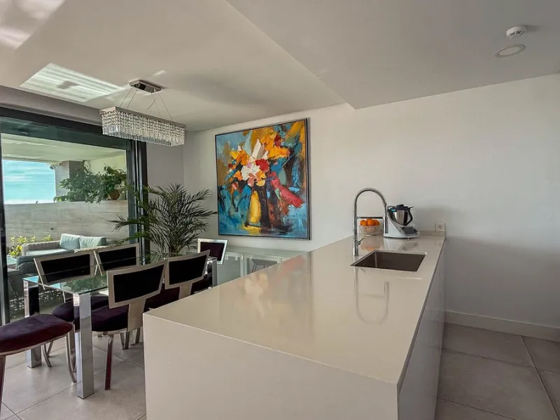 Absolutely stunning, spacious, bright and totally  luxurious   apartment with private garden and pool, enjoying panoramic seaviews.