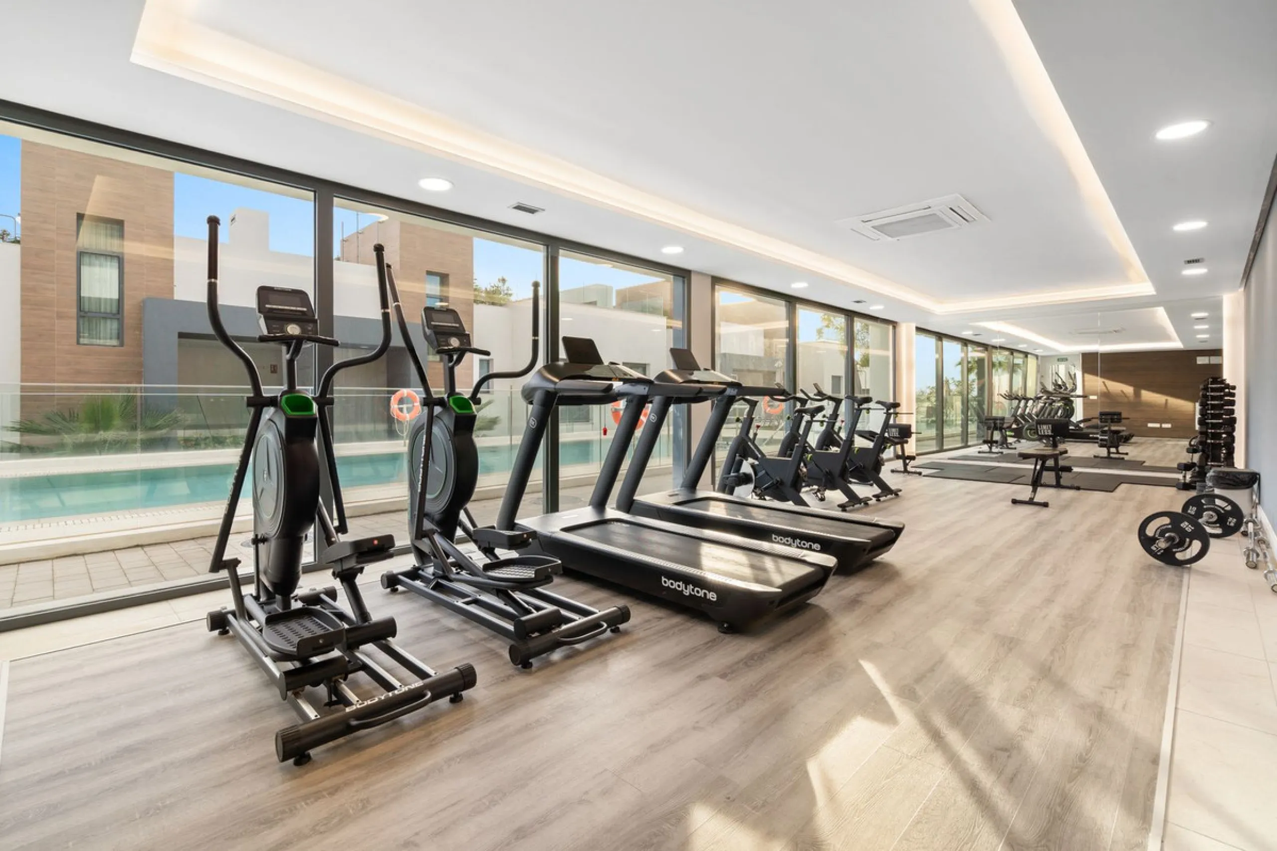Absolutely stunning, spacious, bright and totally  luxurious   apartment with private garden and pool, enjoying panoramic seaviews.