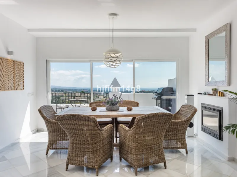 Discover a stunning apartment with the charm and feel of a townhouse in the exclusive Las Colinas de Marbella. This exceptional property, with a total of 241m² (152m² interior plus 89m² of terraces), combines space, natural light, and panoramic views, off