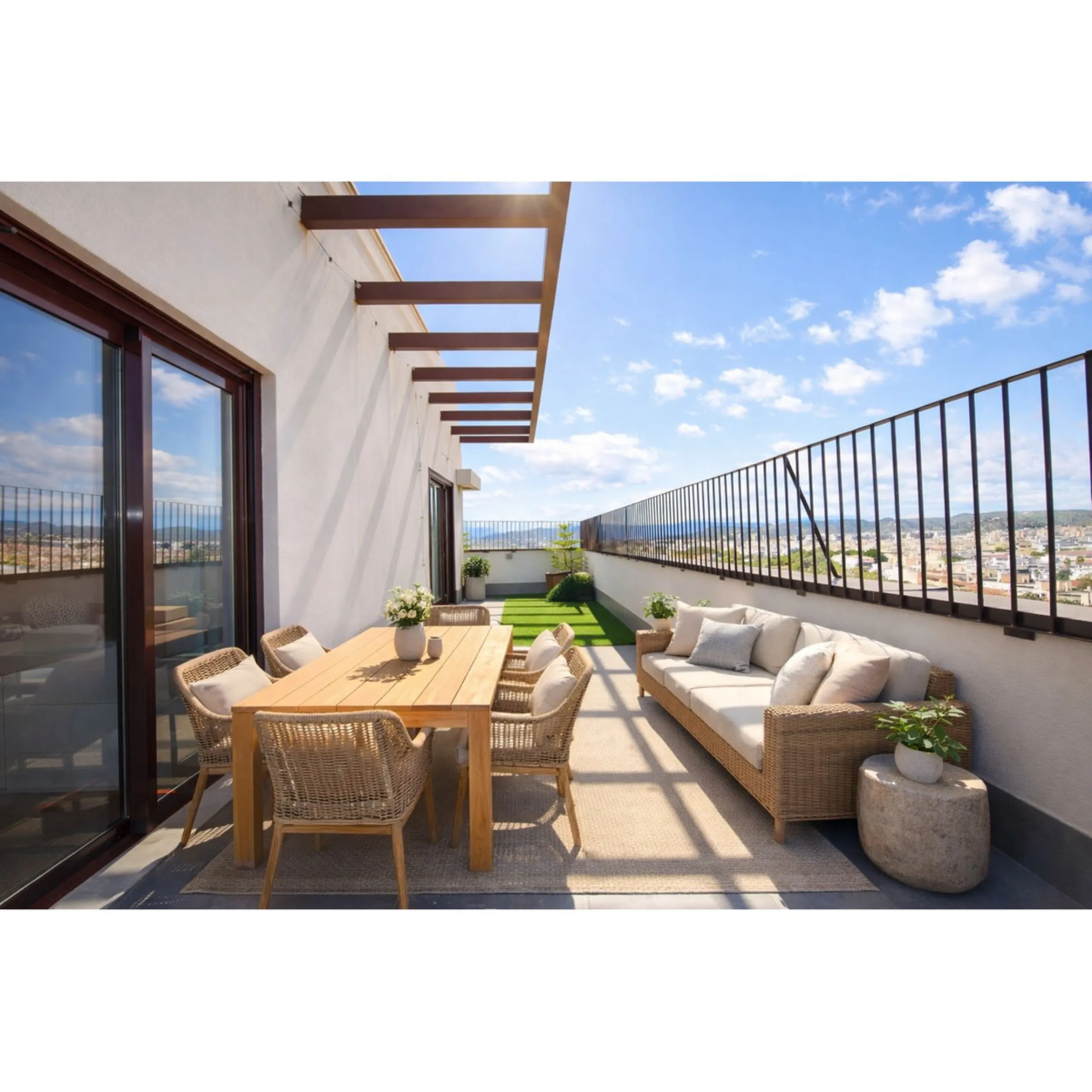 Exclusive penthouse for sale with wrap-around terrace and all-day sunshine in Teatinos (Málaga)