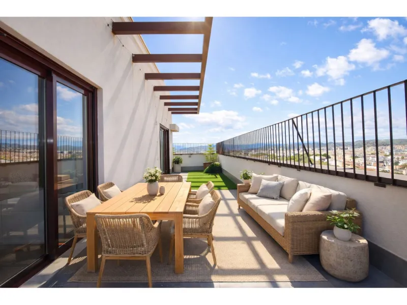 Exclusive penthouse for sale with wrap-around terrace and all-day sunshine in Teatinos (Málaga)