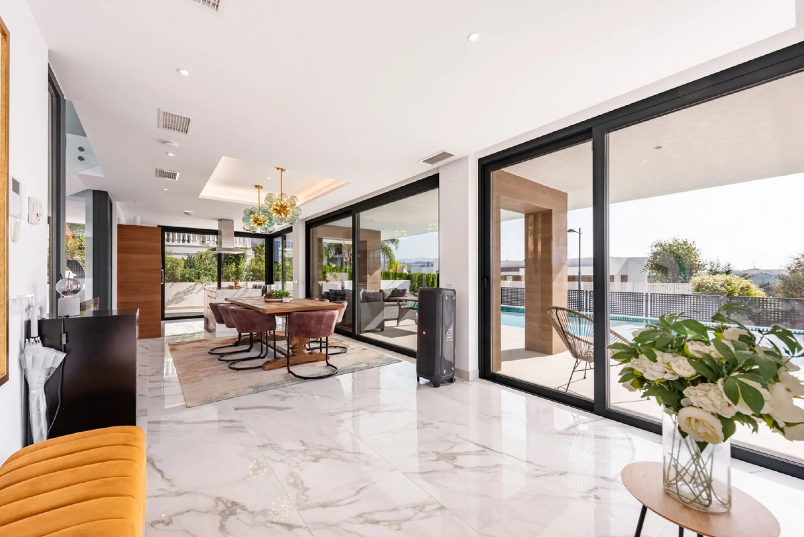 Modern Luxury Villa with Panoramic Golf and Sea Views in Estepona!