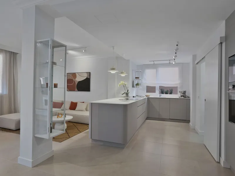 Bright and modern 2-room apartments with high ceilings, filled with sunlight and a sense of space.