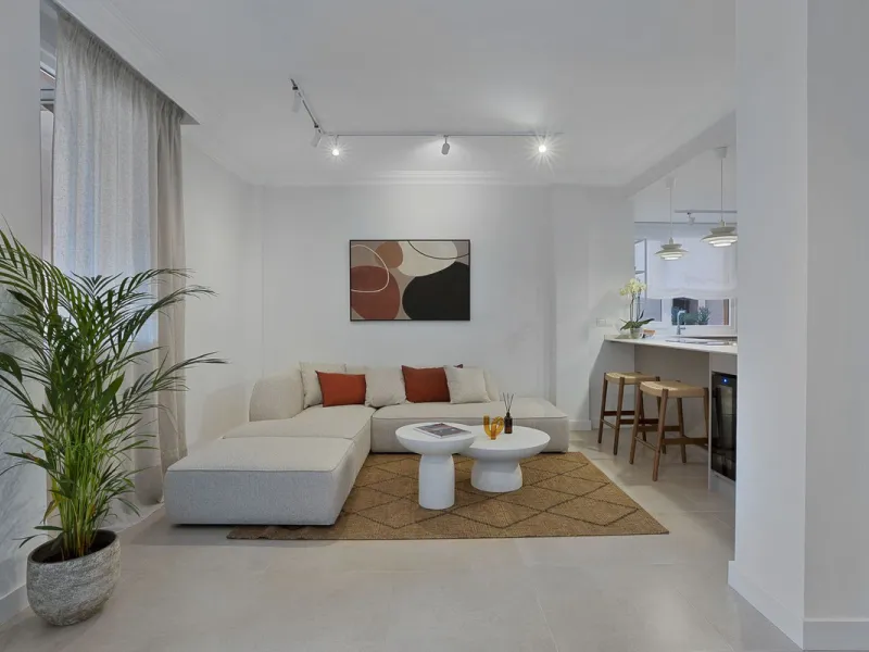 Bright and modern 2-room apartments with high ceilings, filled with sunlight and a sense of space.