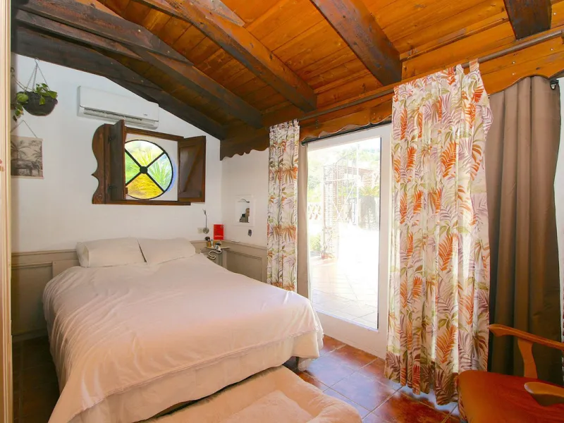 A rare opportunity to own a truly enchanting estate near the picturesque Mijas Pueblo. Set on an expansive 16,000 m² plot, this gated property offers breathtaking panoramic views surrounded by fruit trees, almond trees, and olive groves, creating a peacef