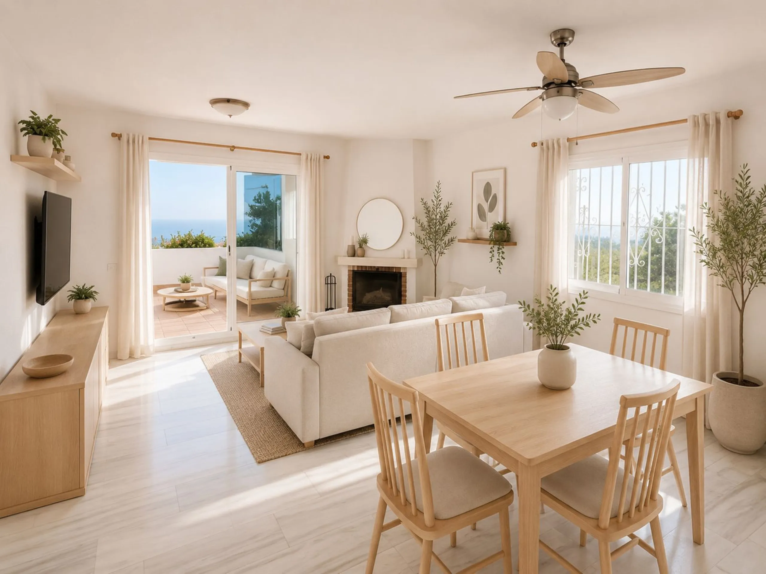 Apartment - Middle Floor Apartment в продаже в Mijas, Málaga. В доме 2 спален и 2 ванных комнат. Площадь дома 82 м²