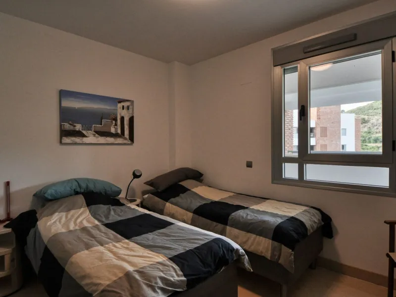Elevated 2-bedroom, 2-bathroom apartment in Avalon, Los Arqueros, offering panoramic sea views and open views towards La Concha.