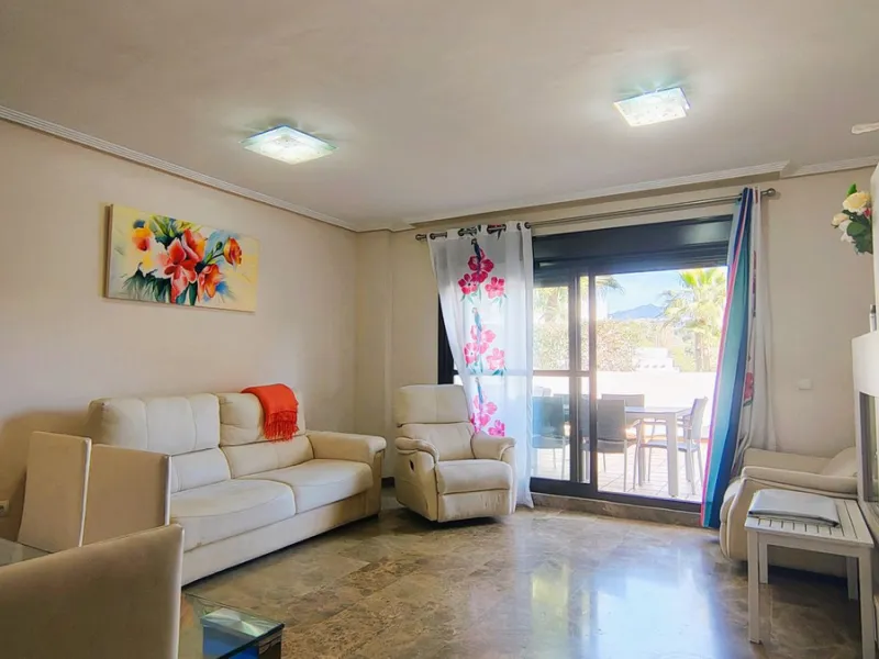 Spacious and modern 2-bedroom, 2-bathroom apartment with underground parking space and storage room. The property features an impressive almost 70 m² terrace and a 30 m² private garden, perfect for enjoying the Costa del Sol lifestyle.