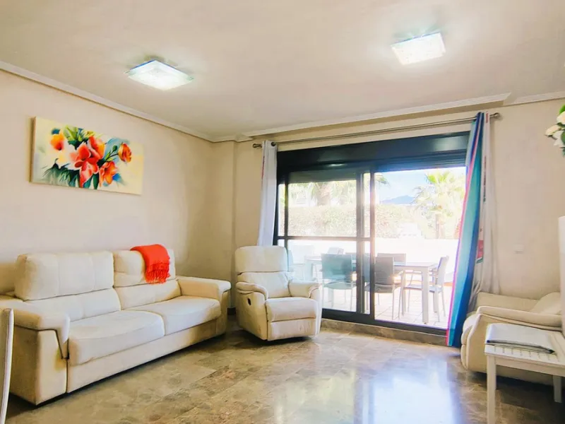 Spacious and modern 2-bedroom, 2-bathroom apartment with underground parking space and storage room. The property features an impressive almost 70 m² terrace and a 30 m² private garden, perfect for enjoying the Costa del Sol lifestyle.