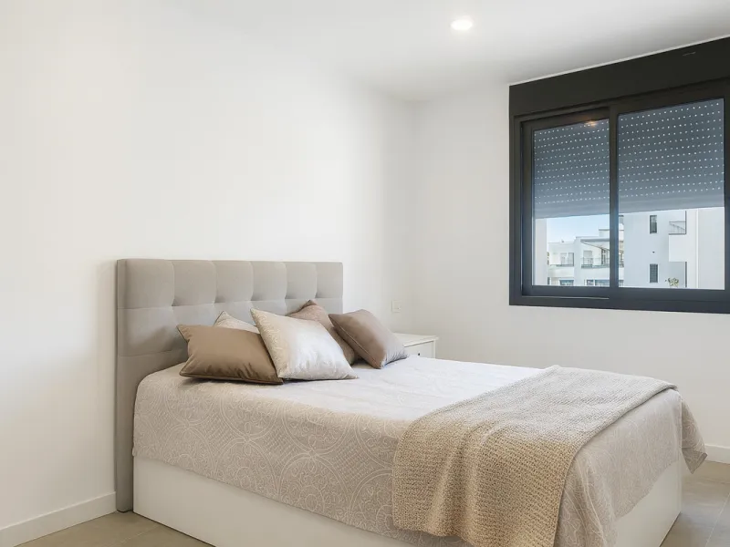 This ready to move in duplex penthouse, set within a modern community in Las Mesas of Estepona Port area, stands out for its impressive solarium with panoramic sea views. Built in 2025, the property offers a contemporary lifestyle in a sought-after locati