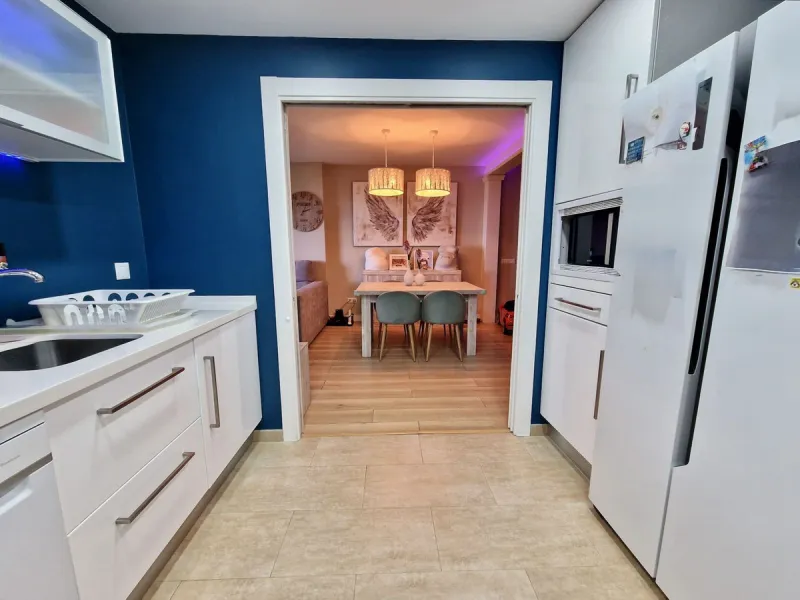 Price reduction !! Immaculate, beautifully reformed, spacious ground floor duplex apartment with 2 terraces, private garden AND sea and pool views!!  Located in a quiet corner of this fabulous community, the apartment, at entry level, consists of hallway,
