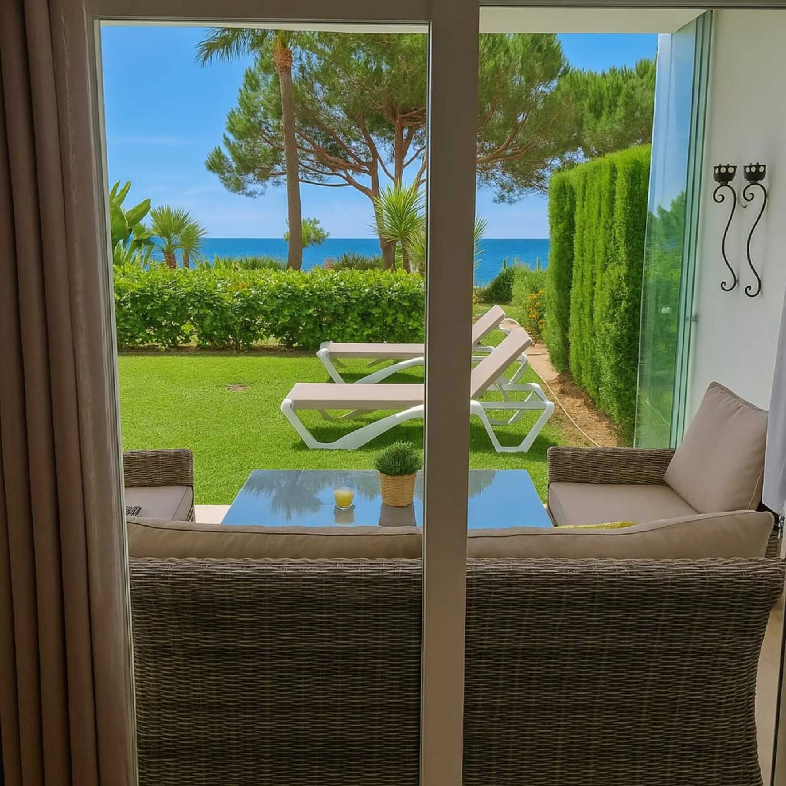 EXCLUSIVE BEACHFRONT APARTMENT IN MI CAPRICHO – GROUND FLOOR, 2 BEDROOMS, DIRECT POOL AND BEACH ACCESS & NEXT TO AMENITIES