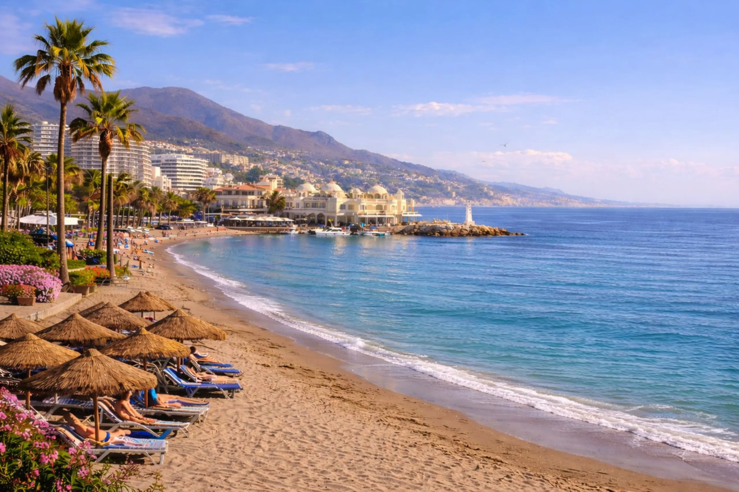 100M FROM THE BEACH, SEAVIEWS & PANORAMIC VIEWS ! NEXT TO THE MARINA OF BENALMADENA