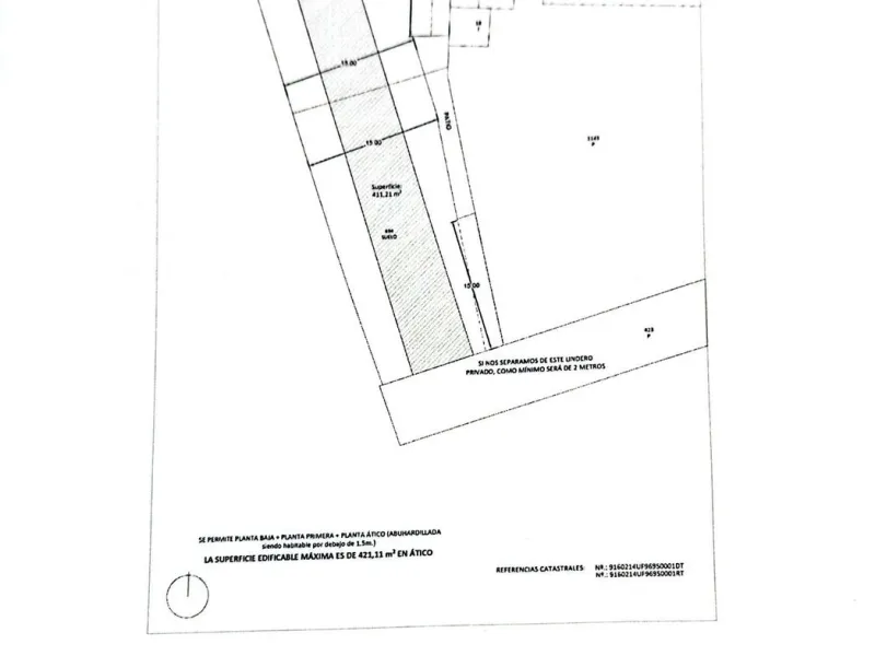 Two urban plots for sale in Almáyate with a total surface area of 945 m², marketed jointly, representing an excellent investment opportunity in a rapidly growing area of the municipality of Vélez-Málaga.