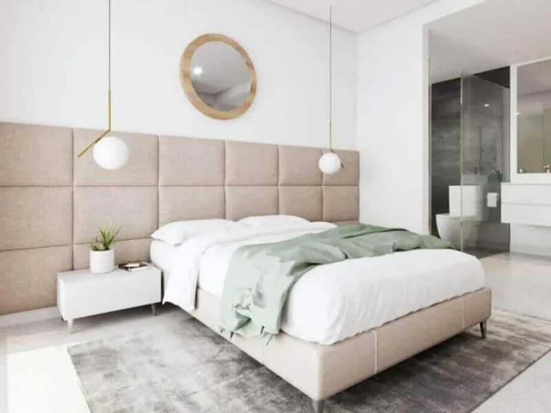 Modern three-bedroom apartment with exceptional terrace, gym, and pool area.