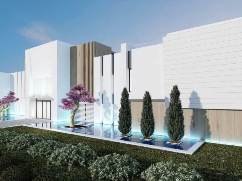 Modern three-bedroom apartment with exceptional terrace, gym, and pool area.