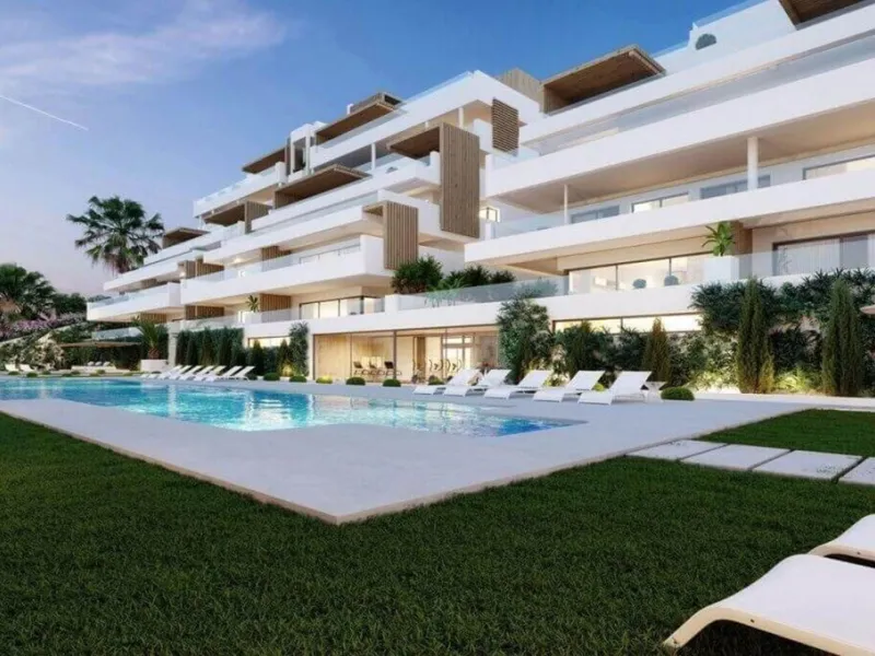 Modern three-bedroom apartment with exceptional terrace, gym, and pool area.