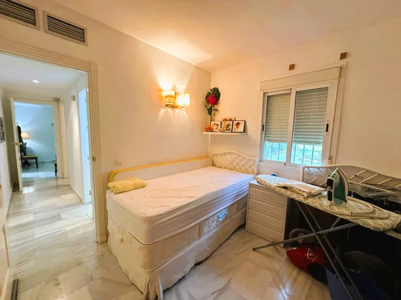 Prime location & excellent amenities, this ground floor 3 bedroom apartment is situated in the sought-after Los Naranjos de Marbella, within the prestigious area of Nueva Andalucia, Marbella. Benefiting from close proximity to a variety of amenities, incl
