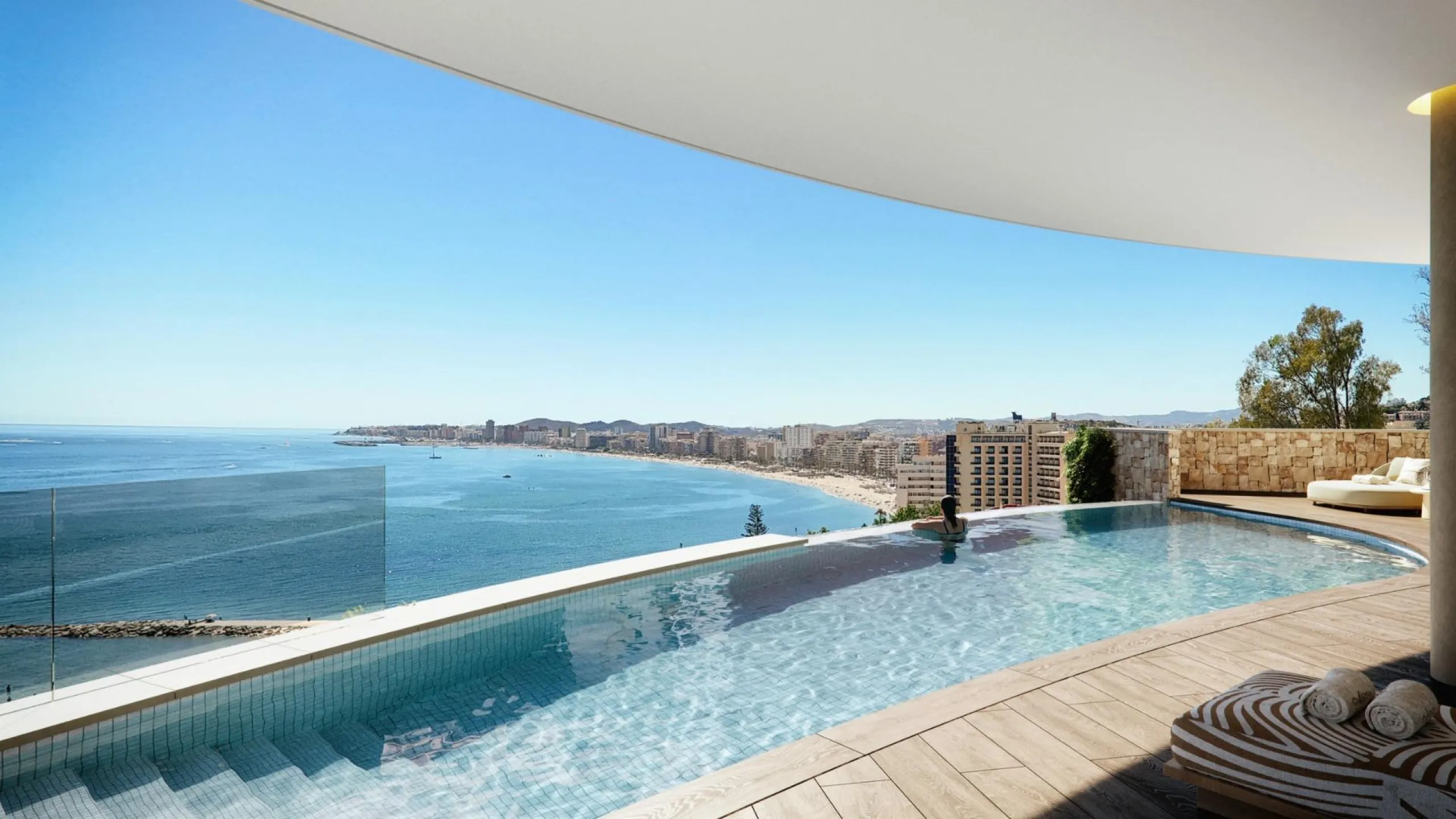 Luxury Sea View Apartments 100 m from the Beach in Carvajal, Fuengirola& & Contemporary Design and Coastal Tranquility& This exclusive new development of 44 luxury homes is located in Carvajal, Fuengirola, just 100 m from the beach. Designed to b