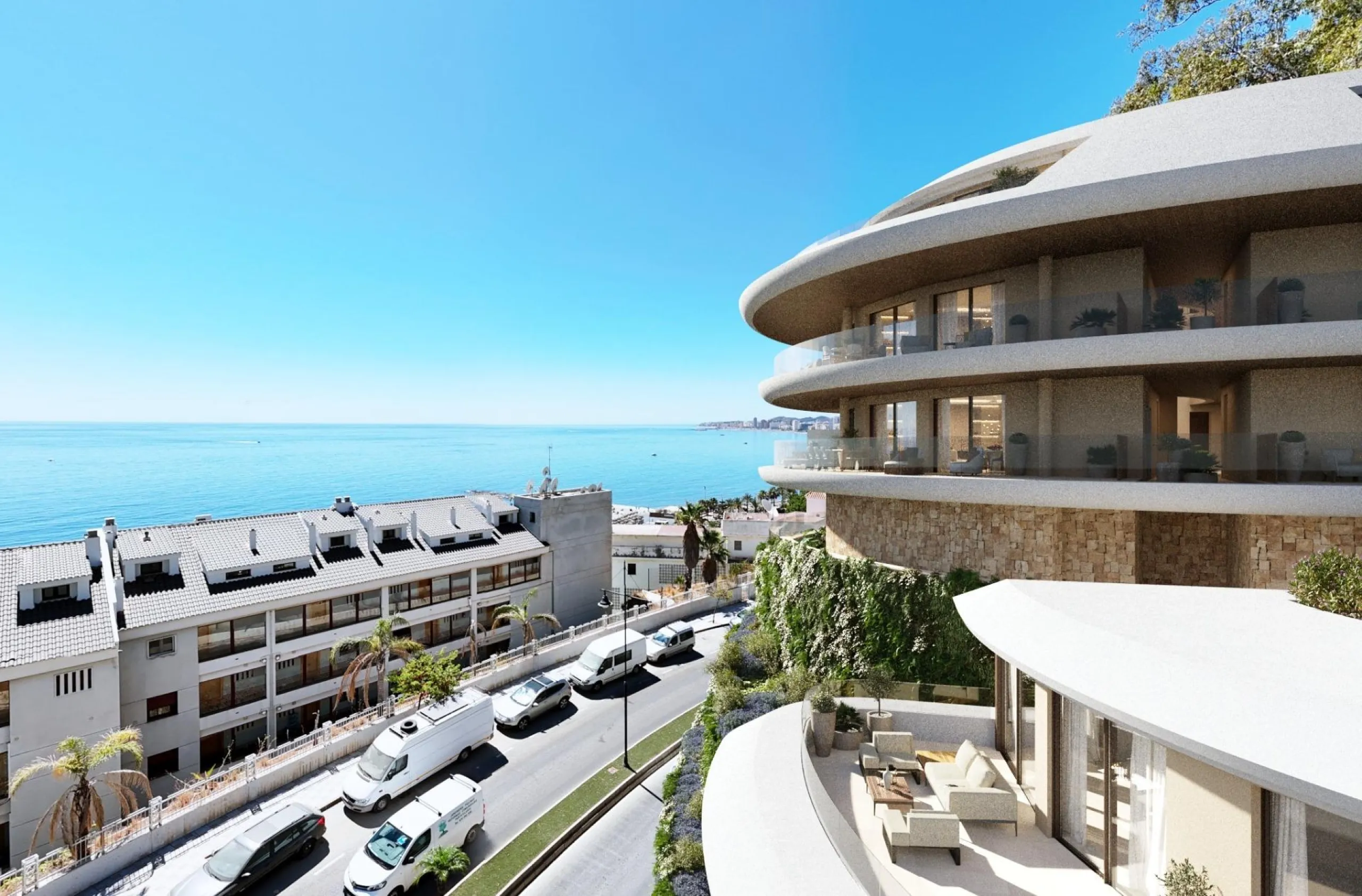 Luxury Sea View Apartments 100 m from the Beach in Carvajal, Fuengirola& & Contemporary Design and Coastal Tranquility& This exclusive new development of 44 luxury homes is located in Carvajal, Fuengirola, just 100 m from the beach. Designed to b