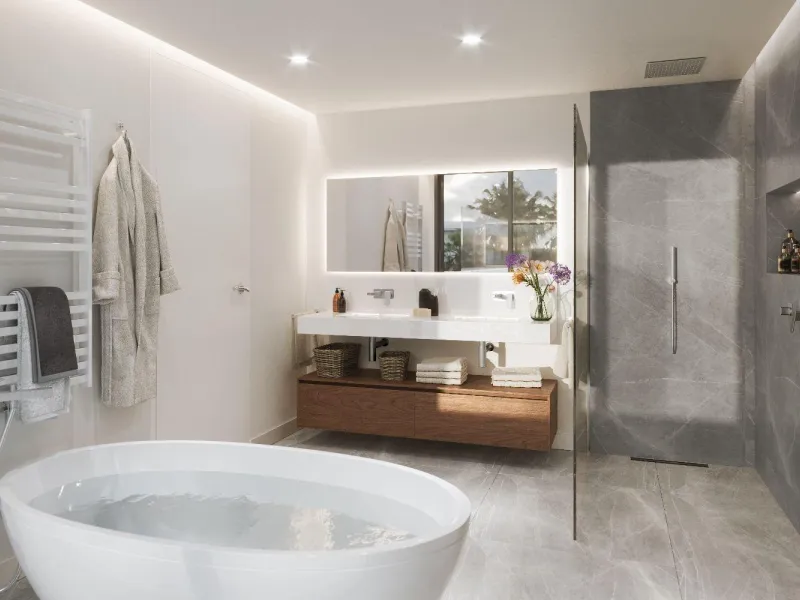 NEW BUILD RESIDENTIAL COMPLEX IN ESTEPONA& & New Build Luxury residential complex in Estepona.& & Residential complex consist of 140 exclusive bungalow apartments with 2 - 3 bedrooms and penthouses with 3 - 4 bedrooms set in a tropical, gated 