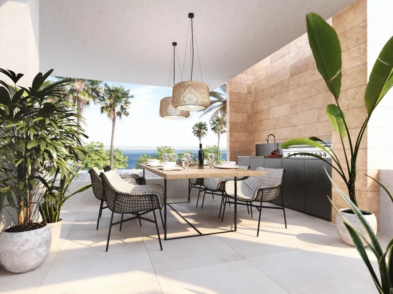 NEW BUILD RESIDENTIAL COMPLEX IN ESTEPONA& & New Build Luxury residential complex in Estepona.& & Residential complex consist of 140 exclusive bungalow apartments with 2 - 3 bedrooms and penthouses with 3 - 4 bedrooms set in a tropical, gated 