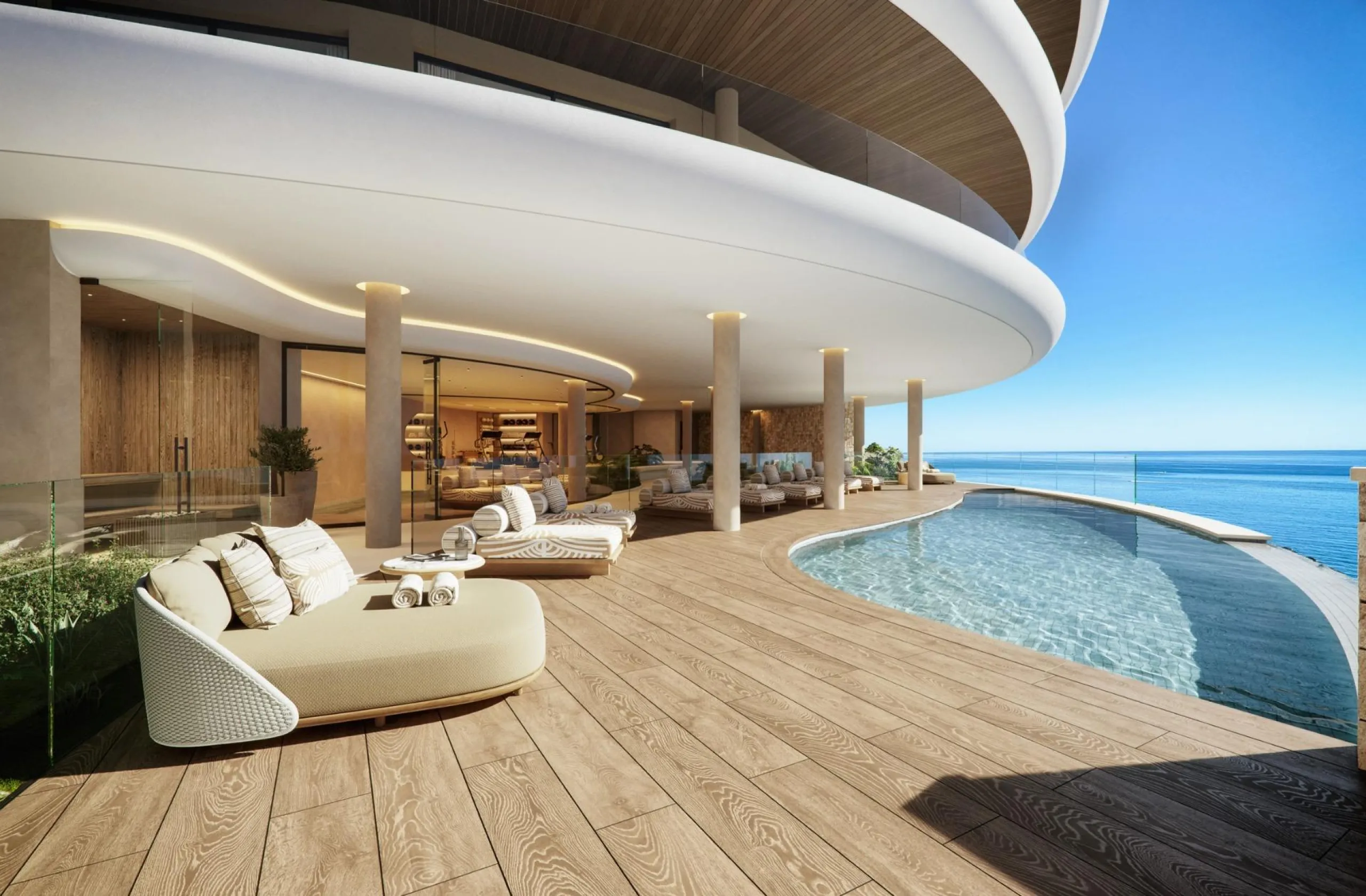 Luxury Sea View Apartments 100 m from the Beach in Carvajal, Fuengirola& & Contemporary Design and Coastal Tranquility& This exclusive new development of 44 luxury homes is located in Carvajal, Fuengirola, just 100 m from the beach. Designed to b