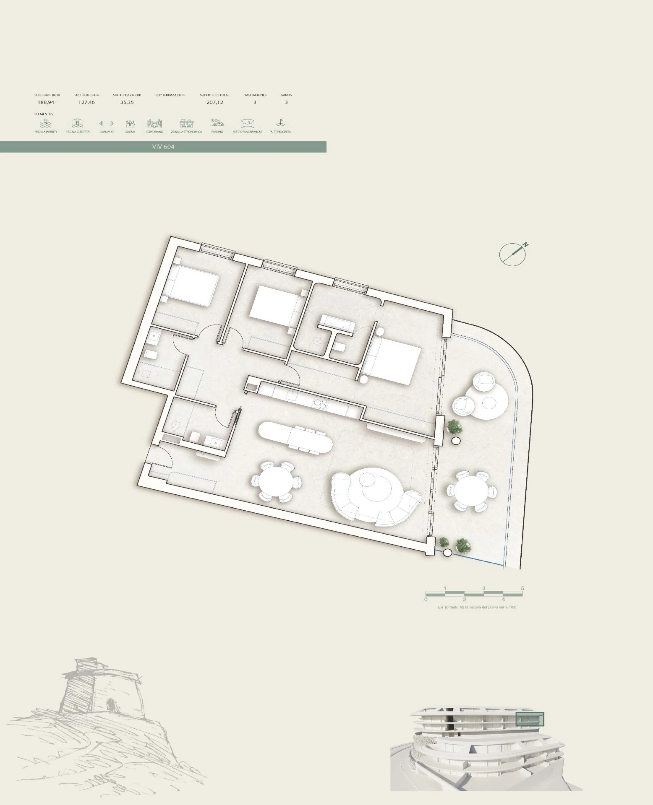 Luxury Sea View Apartments 100 m from the Beach in Carvajal, Fuengirola& & Contemporary Design and Coastal Tranquility& This exclusive new development of 44 luxury homes is located in Carvajal, Fuengirola, just 100 m from the beach. Designed to b